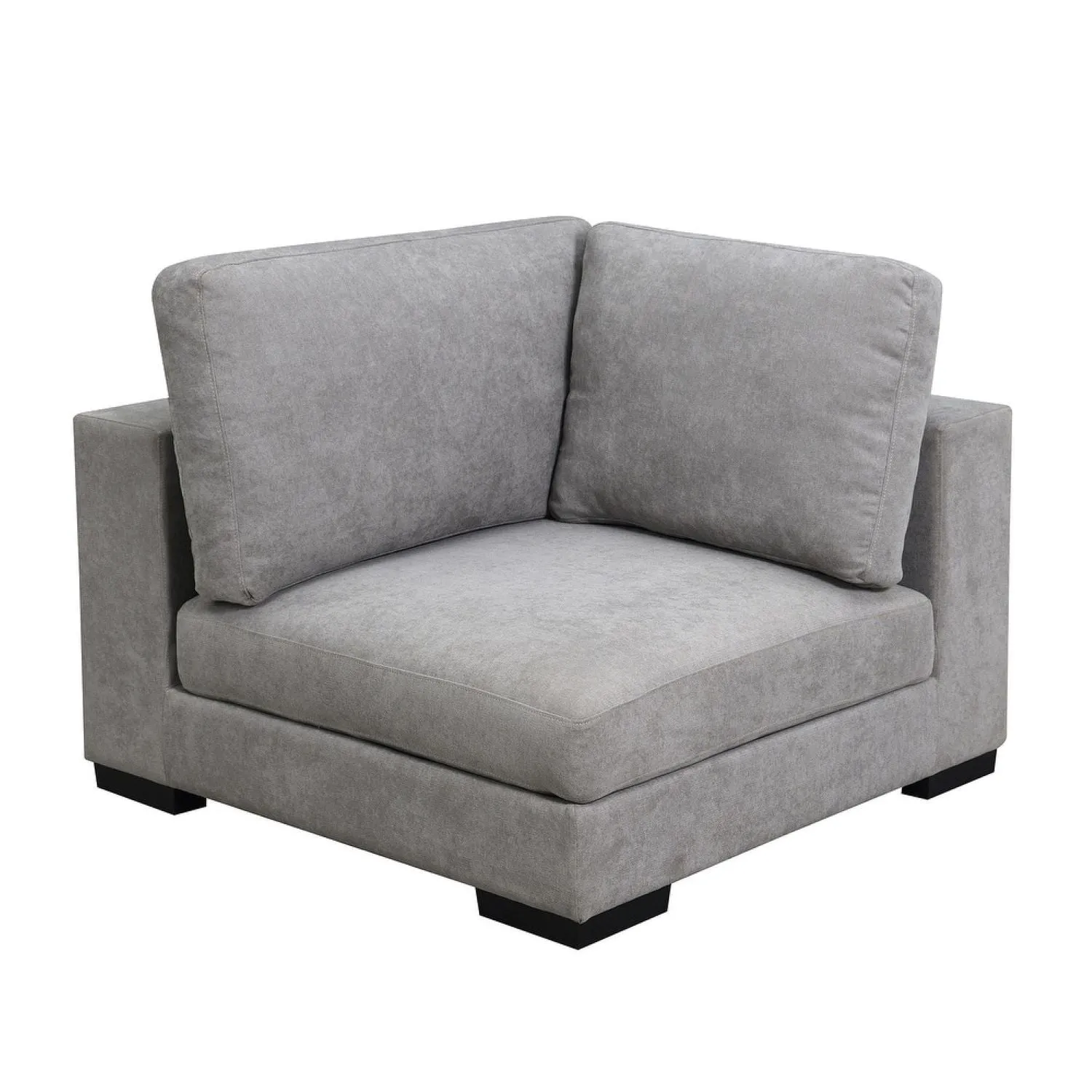 Arina Fabric Sofa With Ottoman for Living Room - Grey