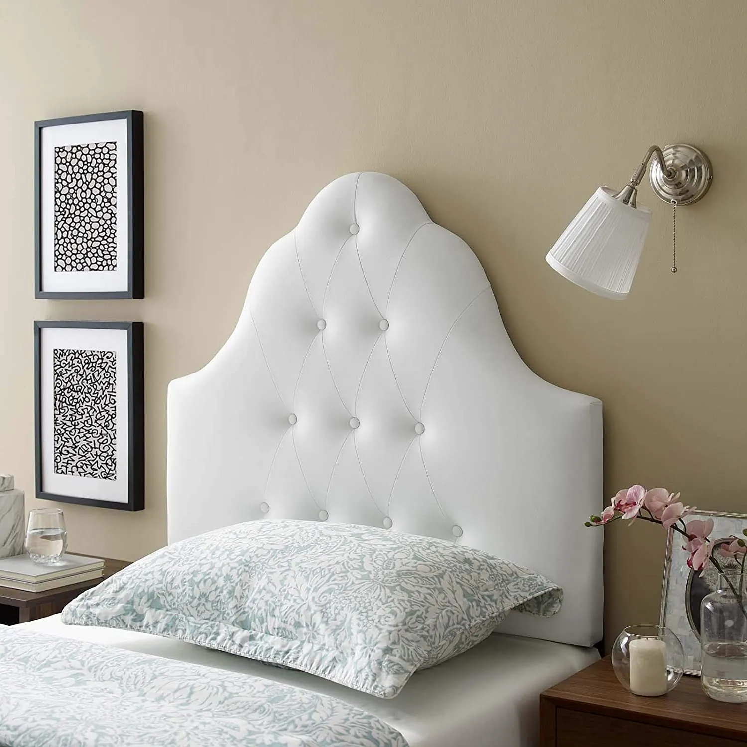 Ava White Headboard