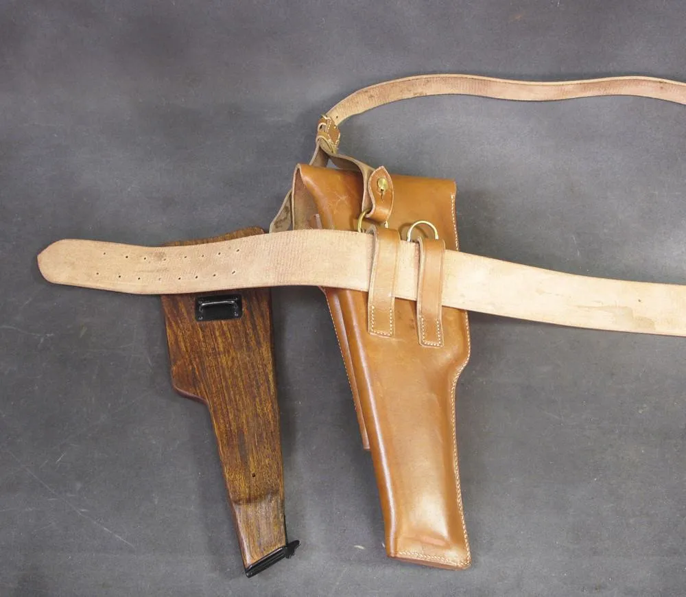 Belgian Pre-WWII Browning High-Power Stock Rig & Leather Harness Set