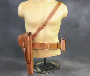 Belgian Pre-WWII Browning High-Power Stock Rig & Leather Harness Set