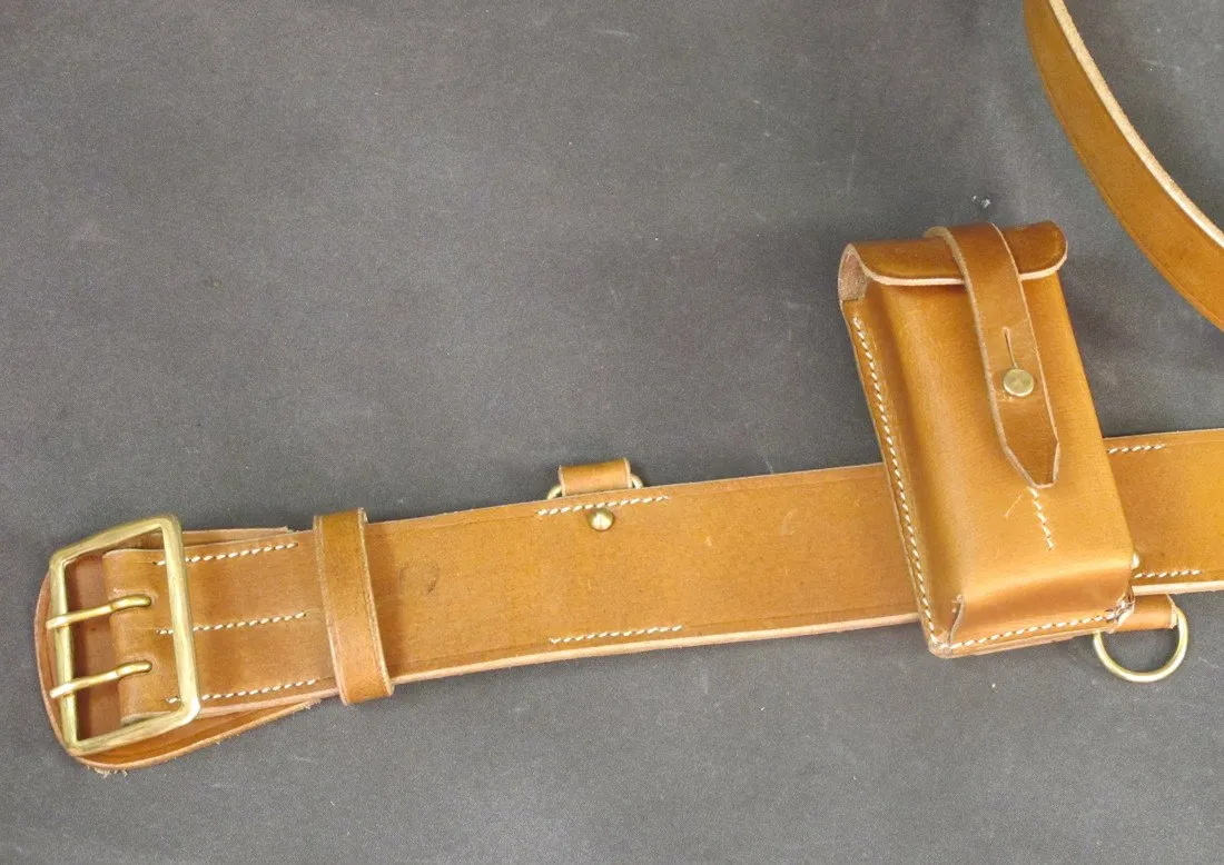 Belgian Pre-WWII Browning High-Power Stock Rig & Leather Harness Set