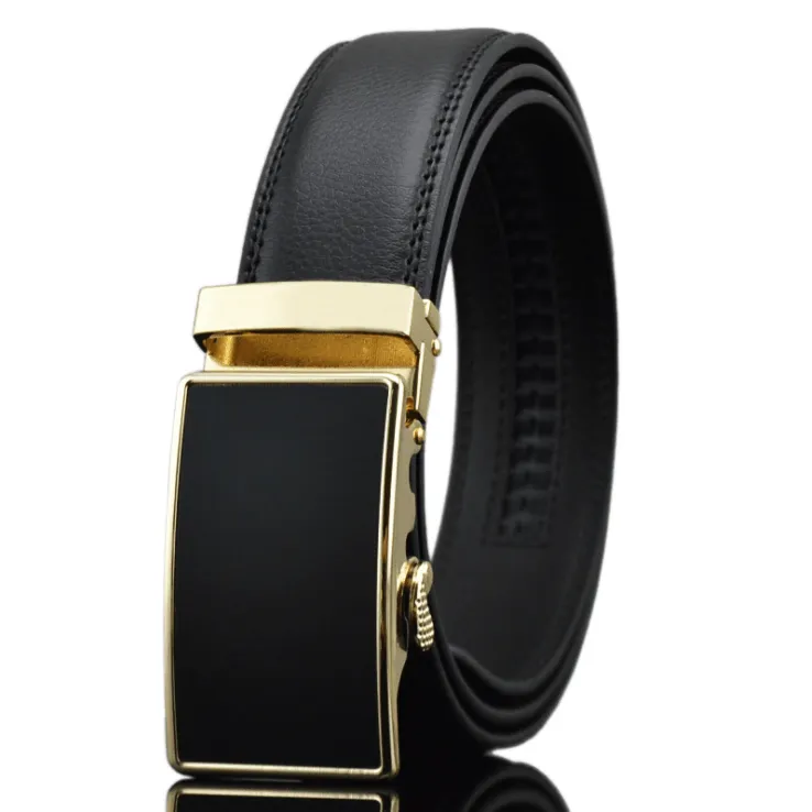 Black & Gold Ratchet Slide Belt