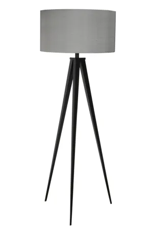 Black Gray Metal Floor Lamp | Zuiver Tripod