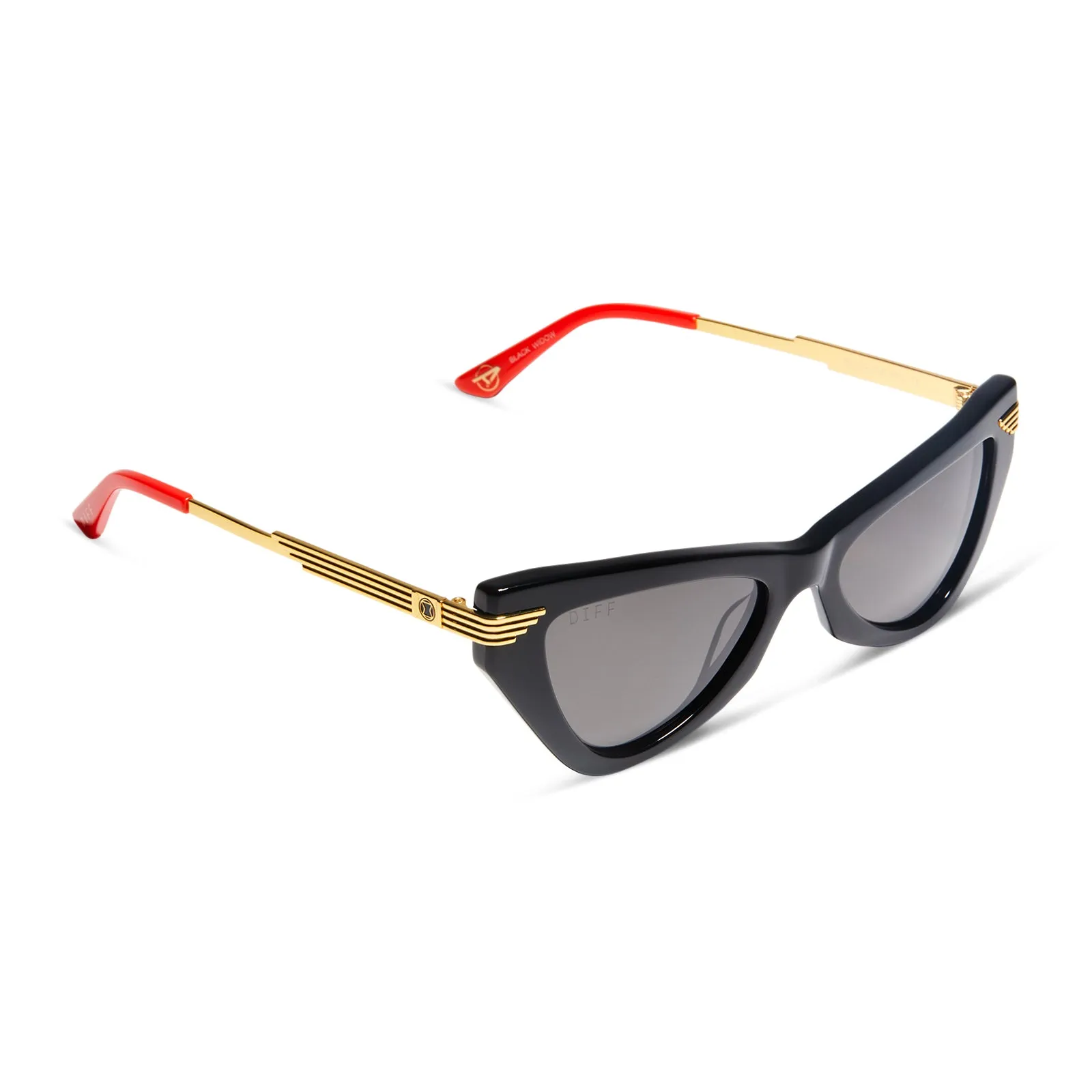 BLACK WIDOW - BLACK   GREY   POLARIZED SUNGLASSES