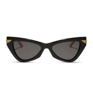 BLACK WIDOW - BLACK   GREY   POLARIZED SUNGLASSES