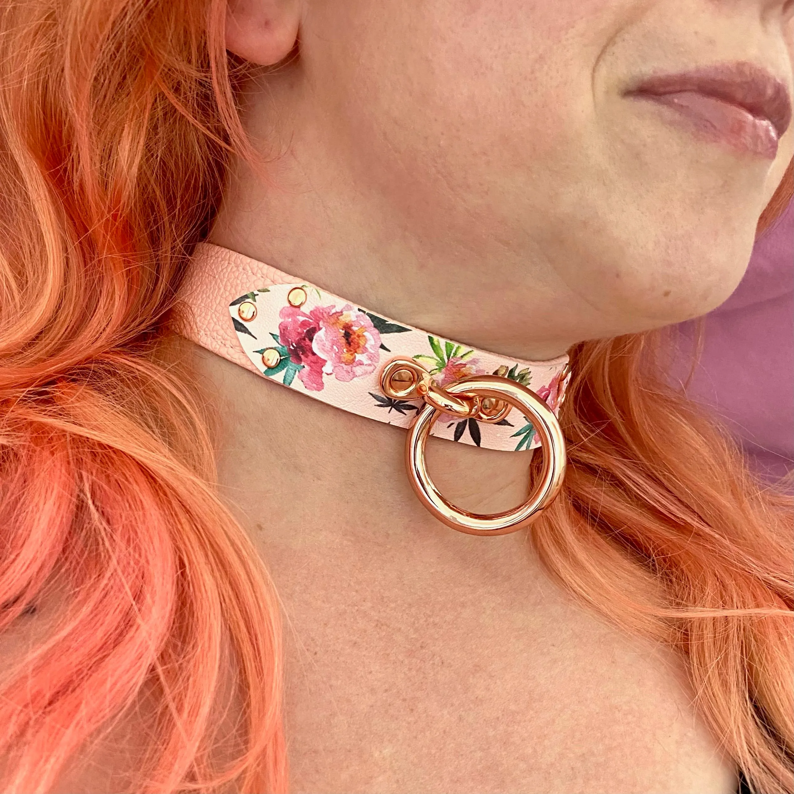 Blush Canna Print Classic Collar - Limited Edition