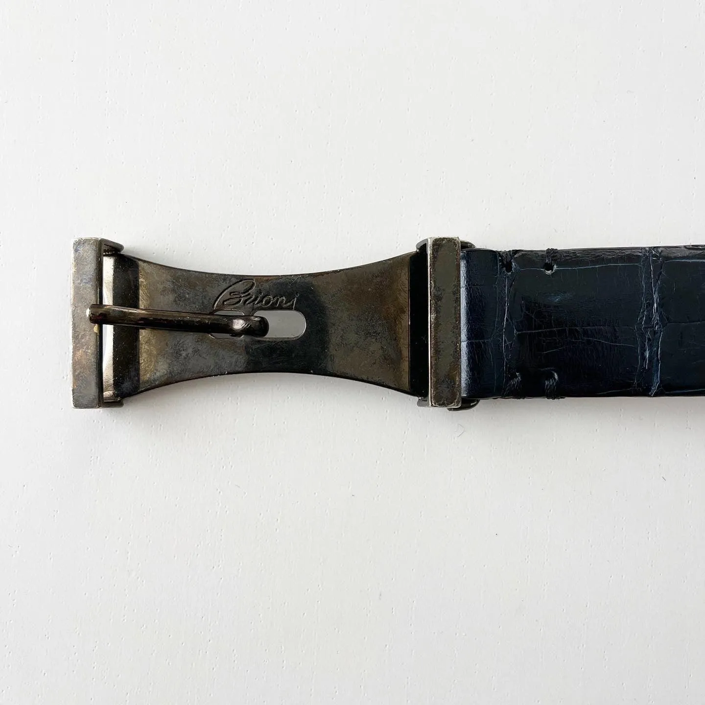 BRIONI Crocodile Leather Belt