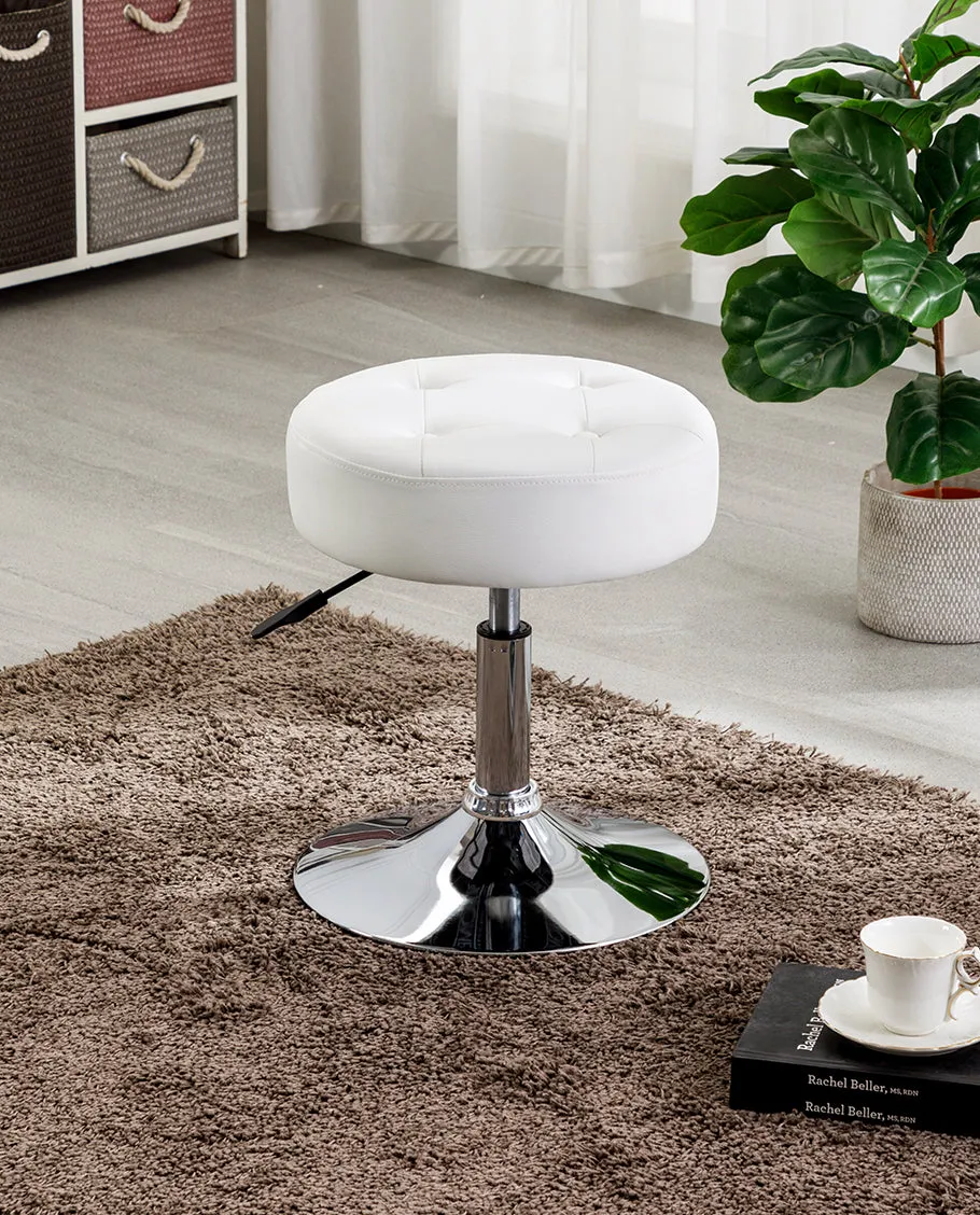 Burbank Portable Tufted Vanity Stool