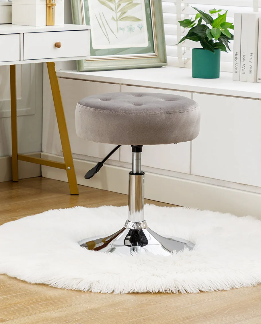 Burbank Portable Tufted Vanity Stool