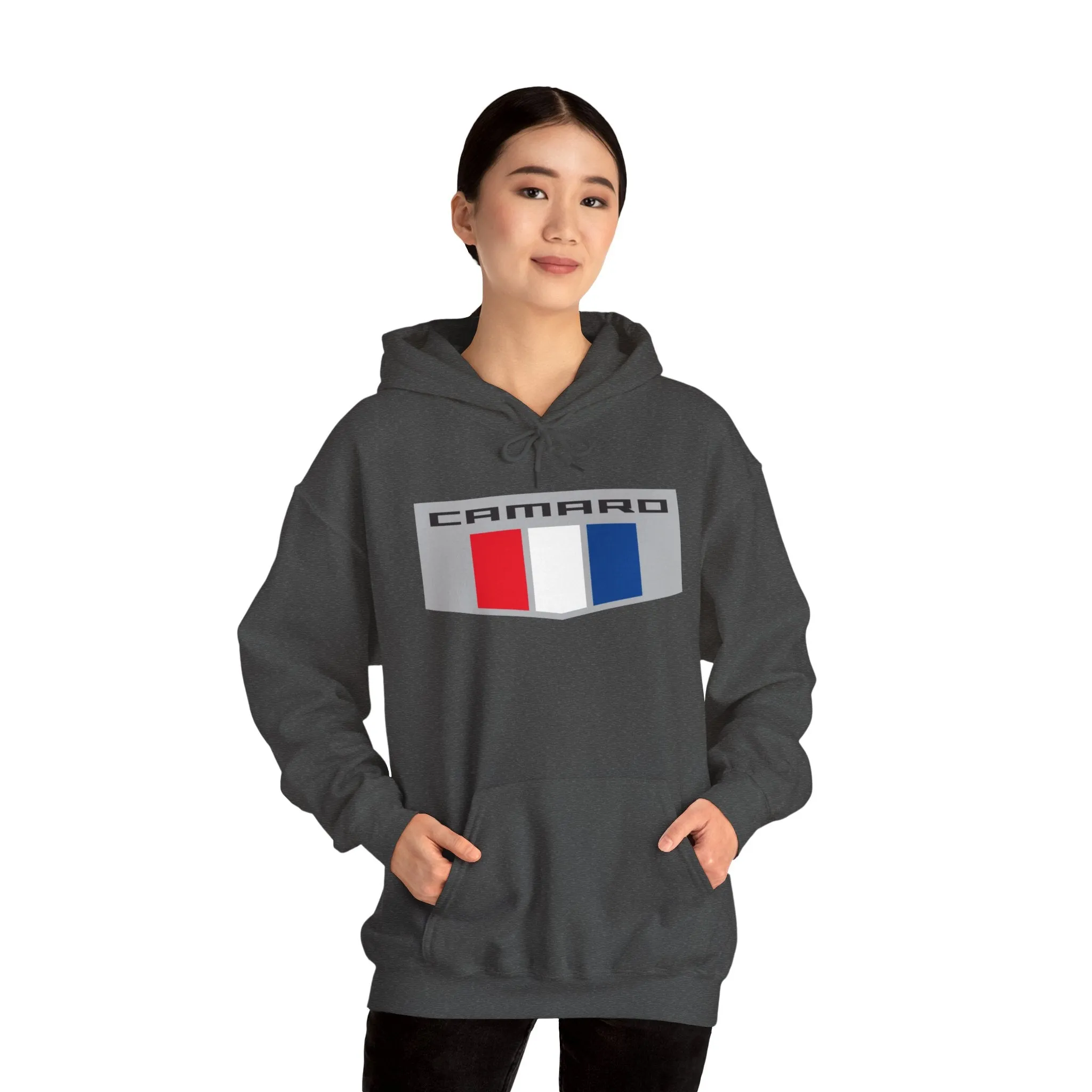 Camaro Tri Color Racing Flag Logo Unisex Fleece Hoodie