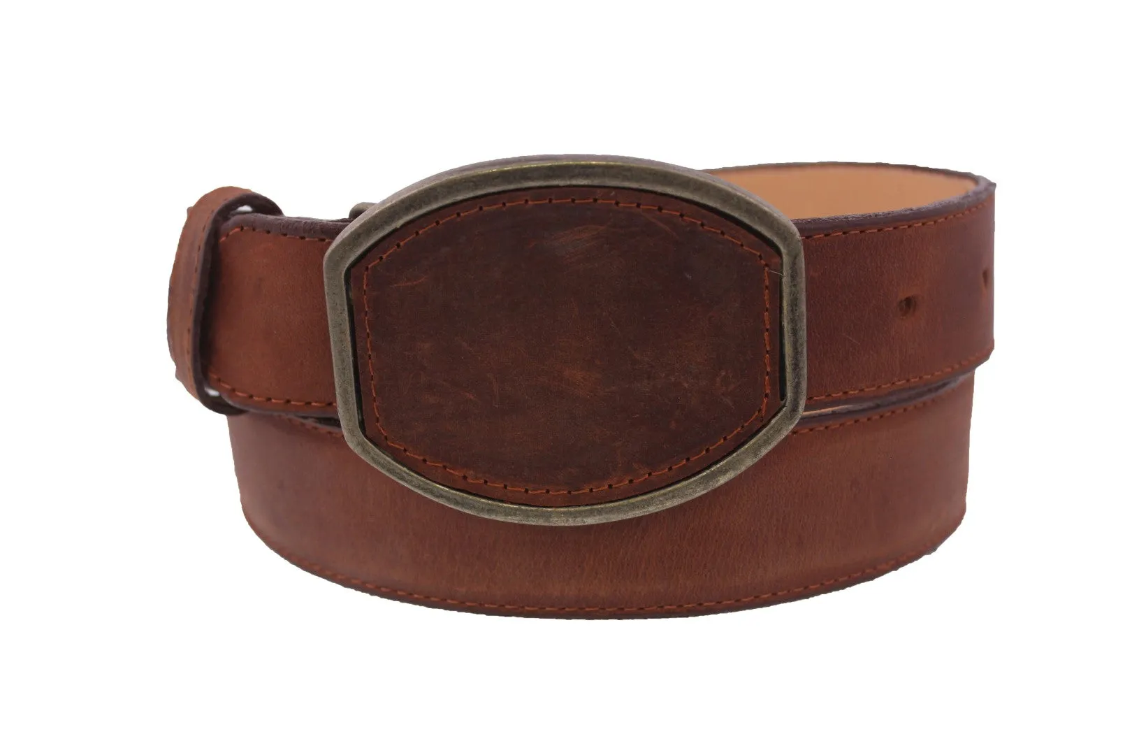 Chedron #450 Western Cowboy Belt Leather - Removable Buckle