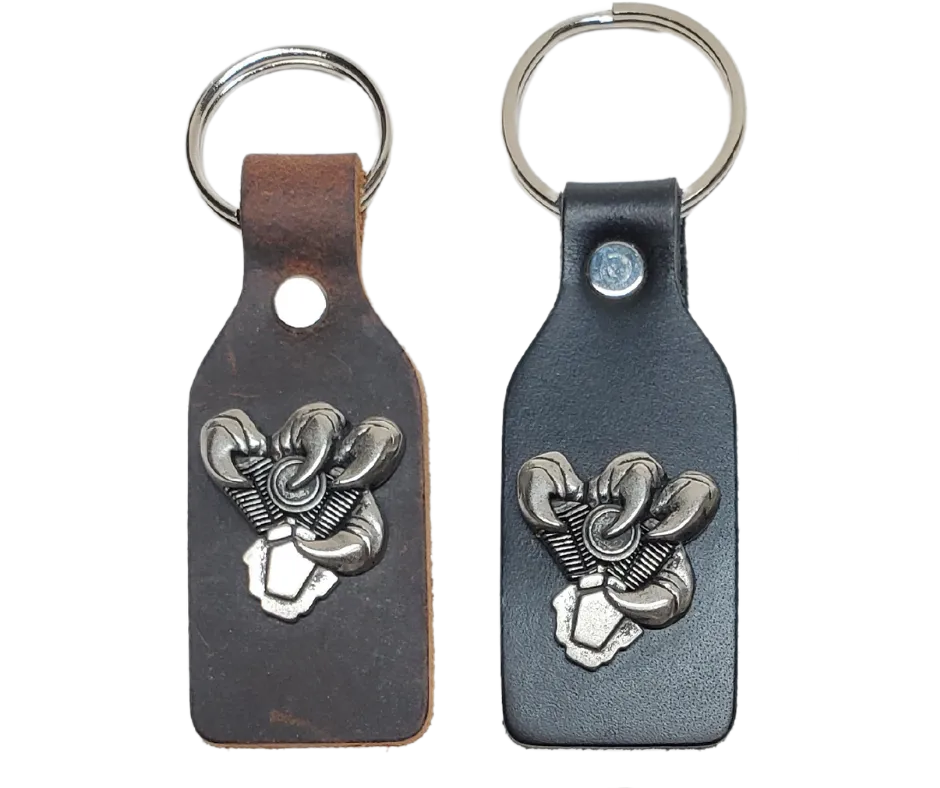 Concho Leather Key Fob (Clearance)