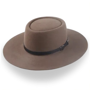 Custom Telescope Crown Hat with Genuine Leather Belt | The Pioneer