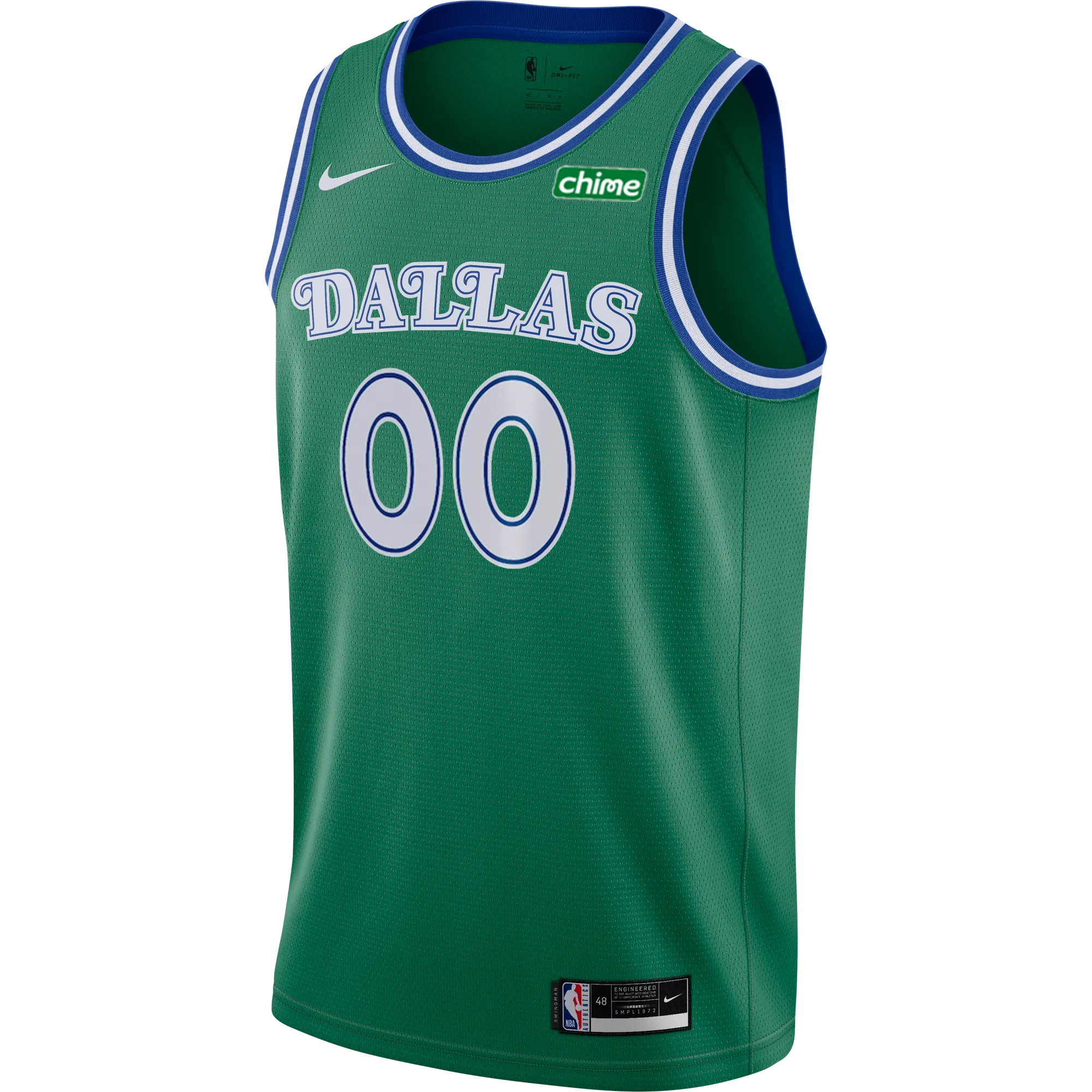 DALLAS MAVERICKS CUSTOM NIKE HARDWOOD CLASSIC SWINGMAN JERSEY