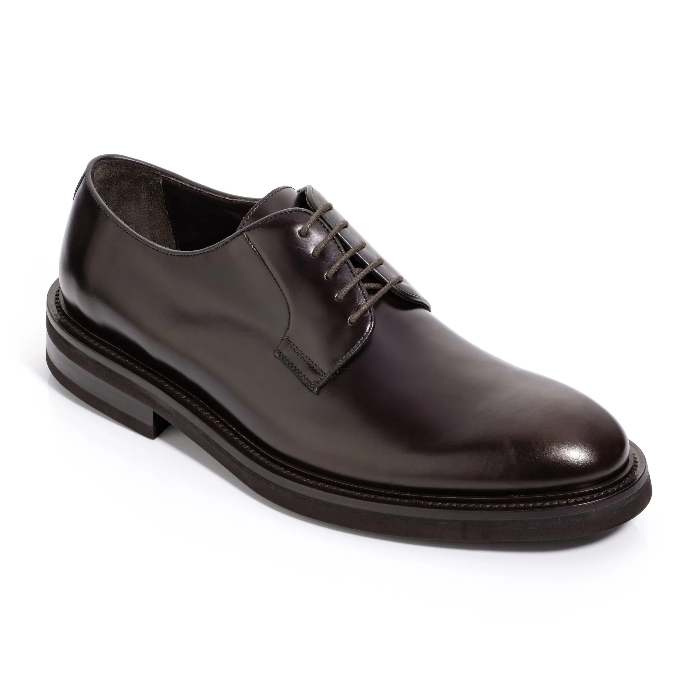 Darvin Dark Brown Plain Toe Oxford