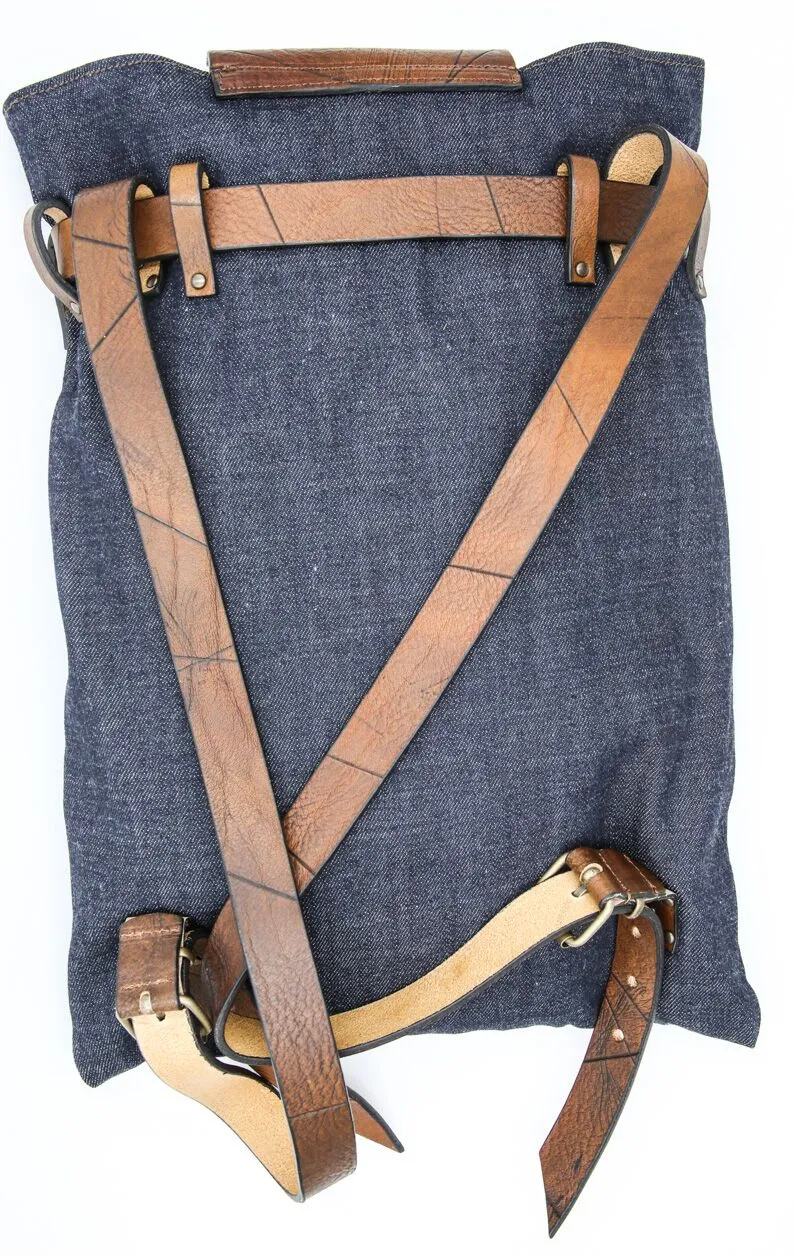 Denim Belted City & Urban Backpack