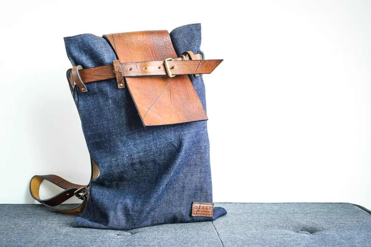 Denim Belted City & Urban Backpack