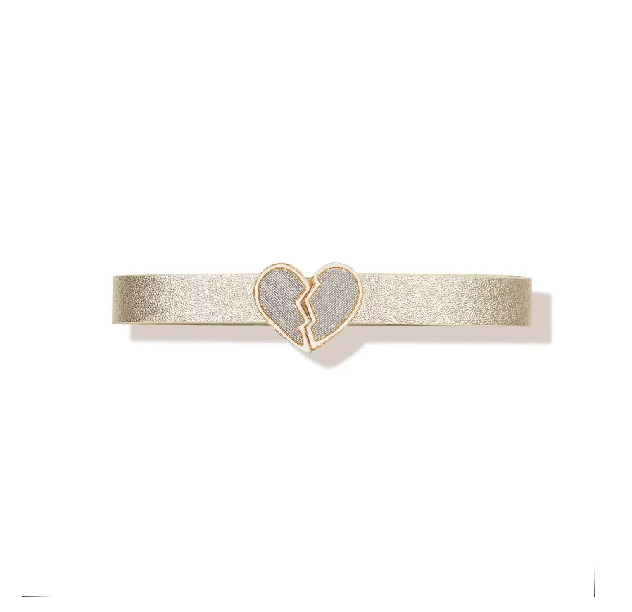 Don't Go Breaking My Heart Belt - White