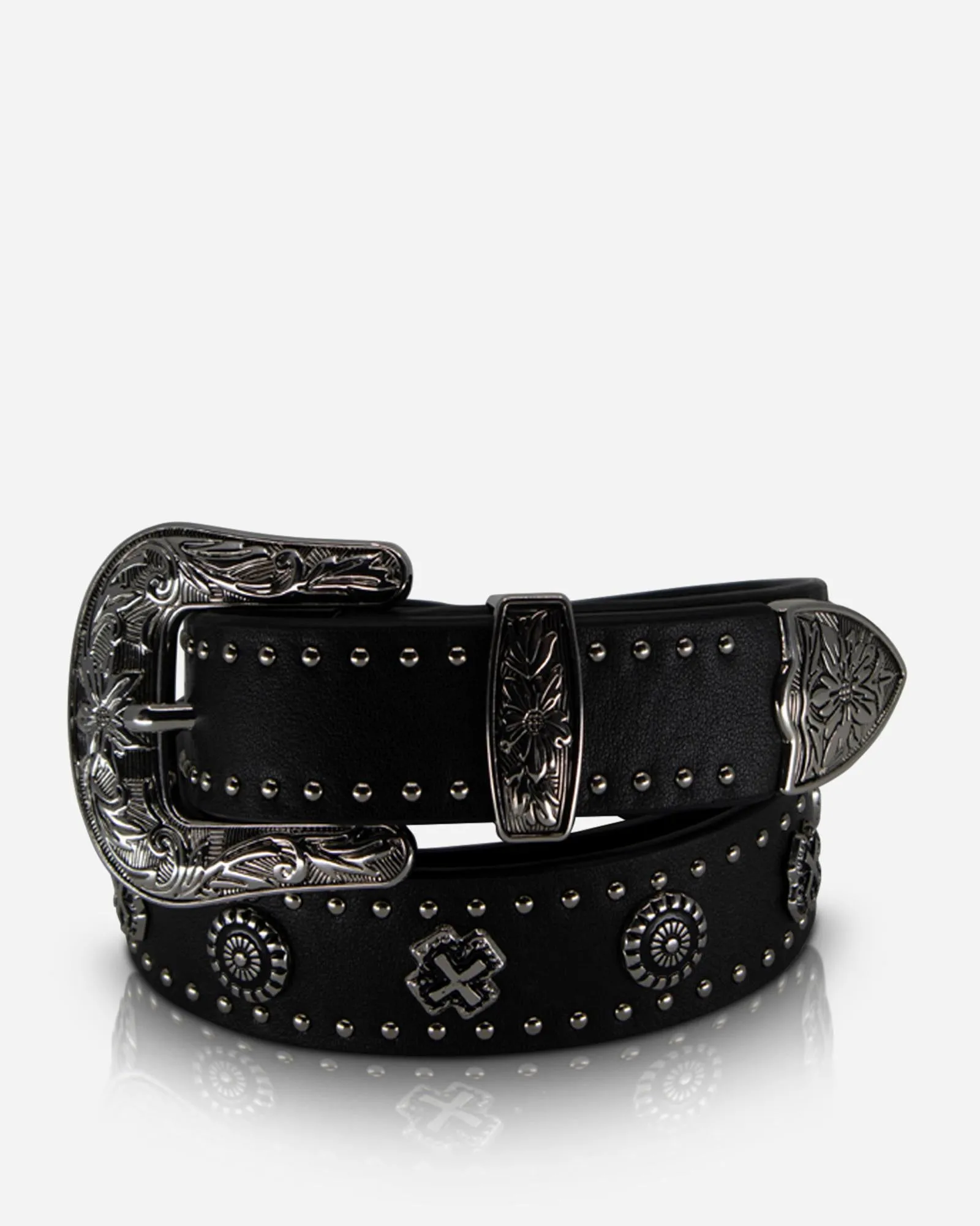 Eastwood Belt Black/Silver