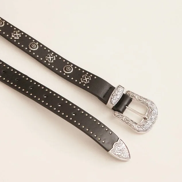 Eastwood Belt Black/Silver