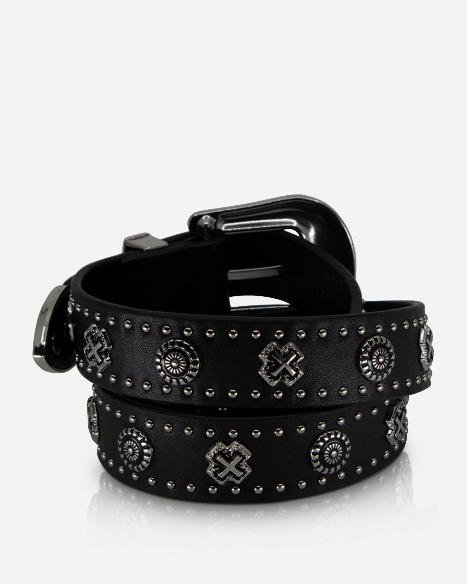 Eastwood Belt Black/Silver