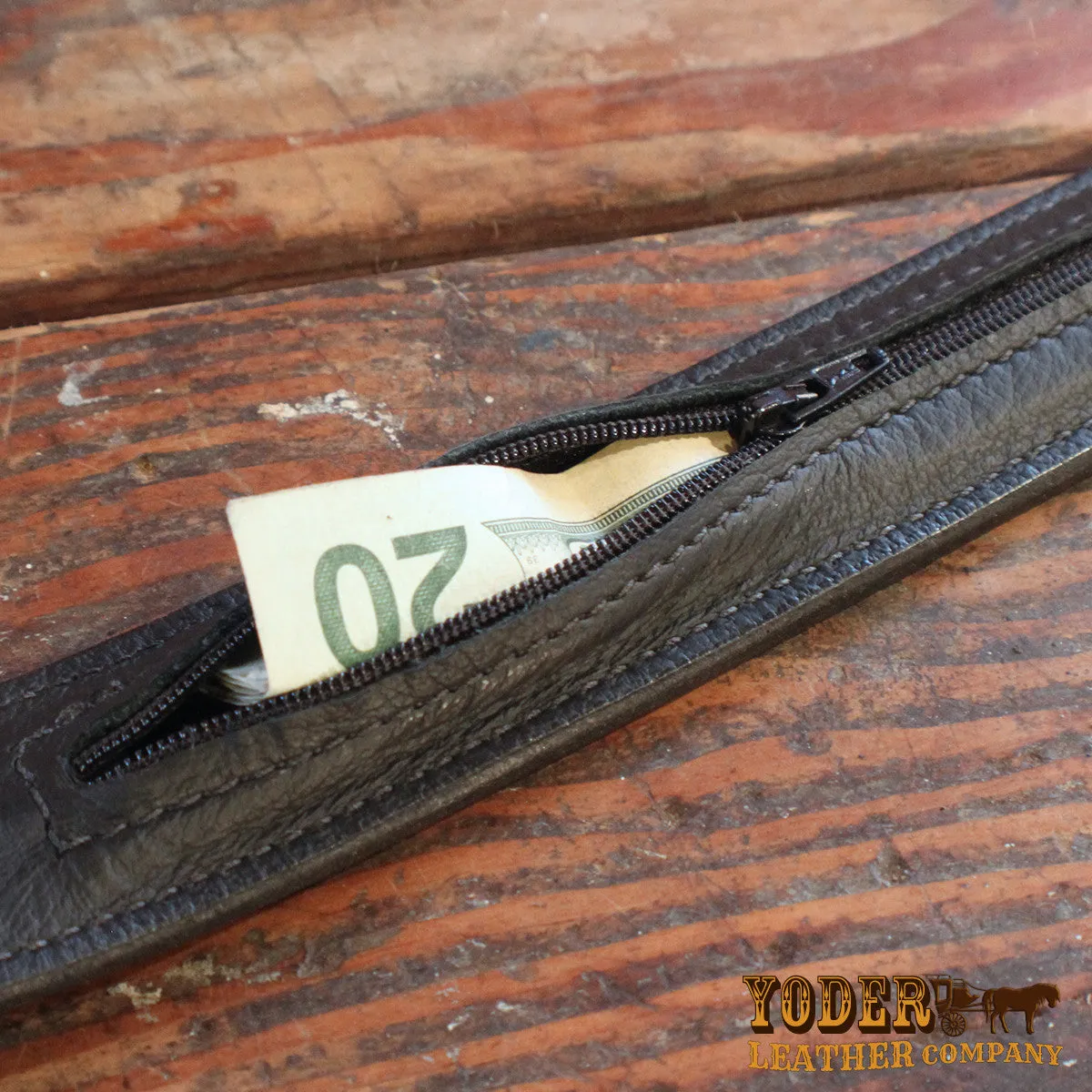 Elephant Gray Money Belt