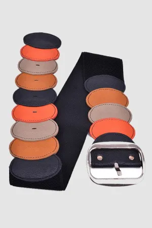 Geometric Color Block Belt