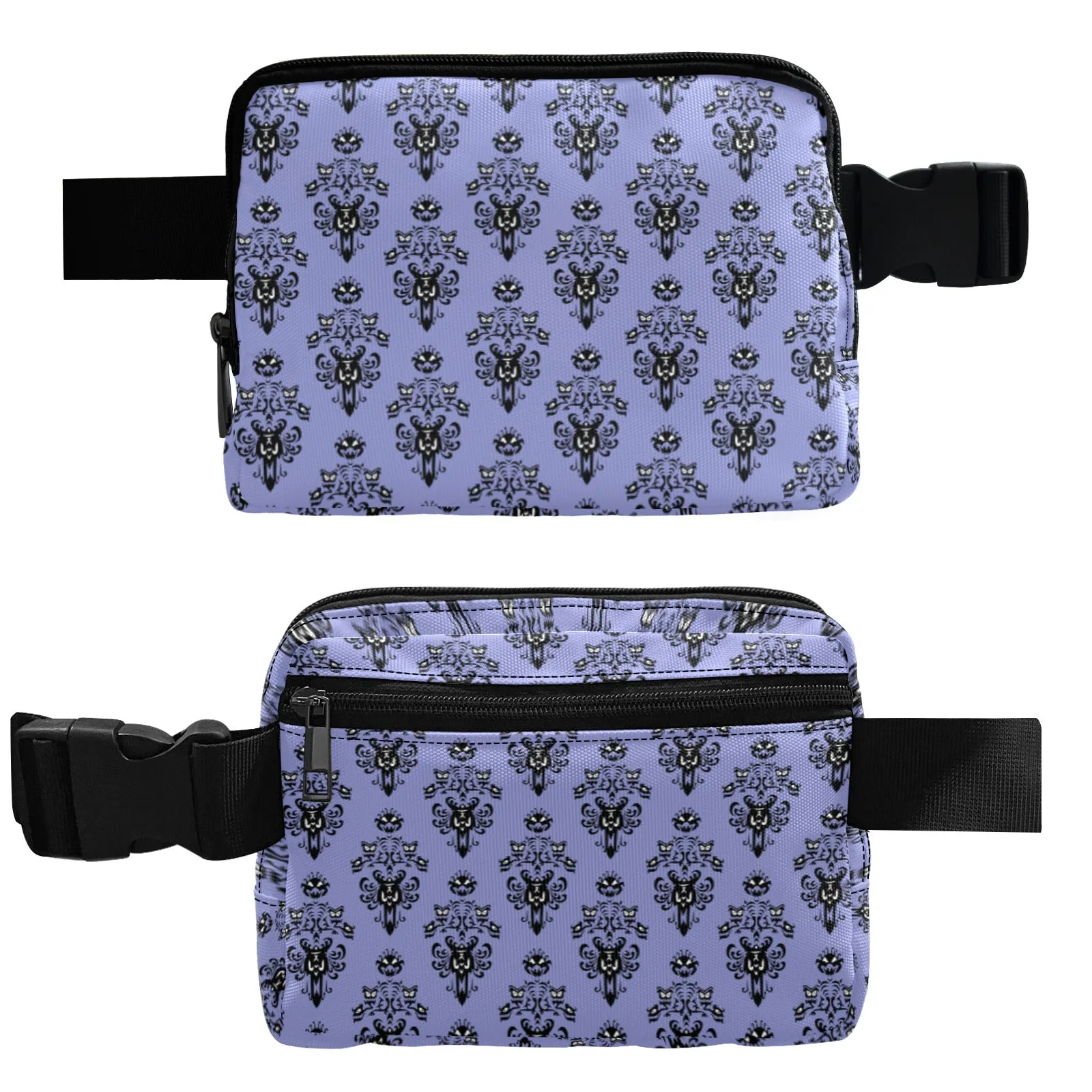 Haunted Mansion Wallpaper Belt Bag