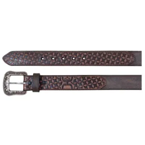 Hooey Men's Brown Geometric Belt