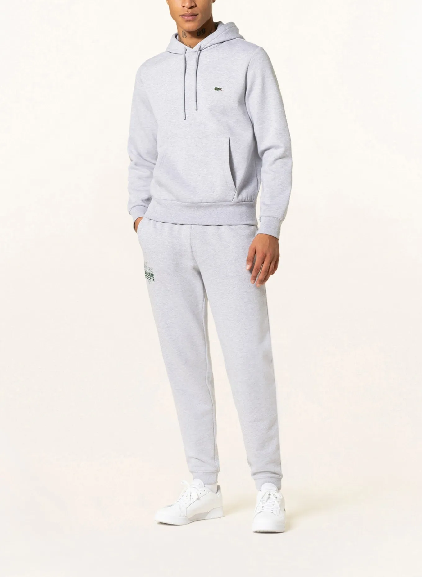 LACOSTE hoodie, light gray