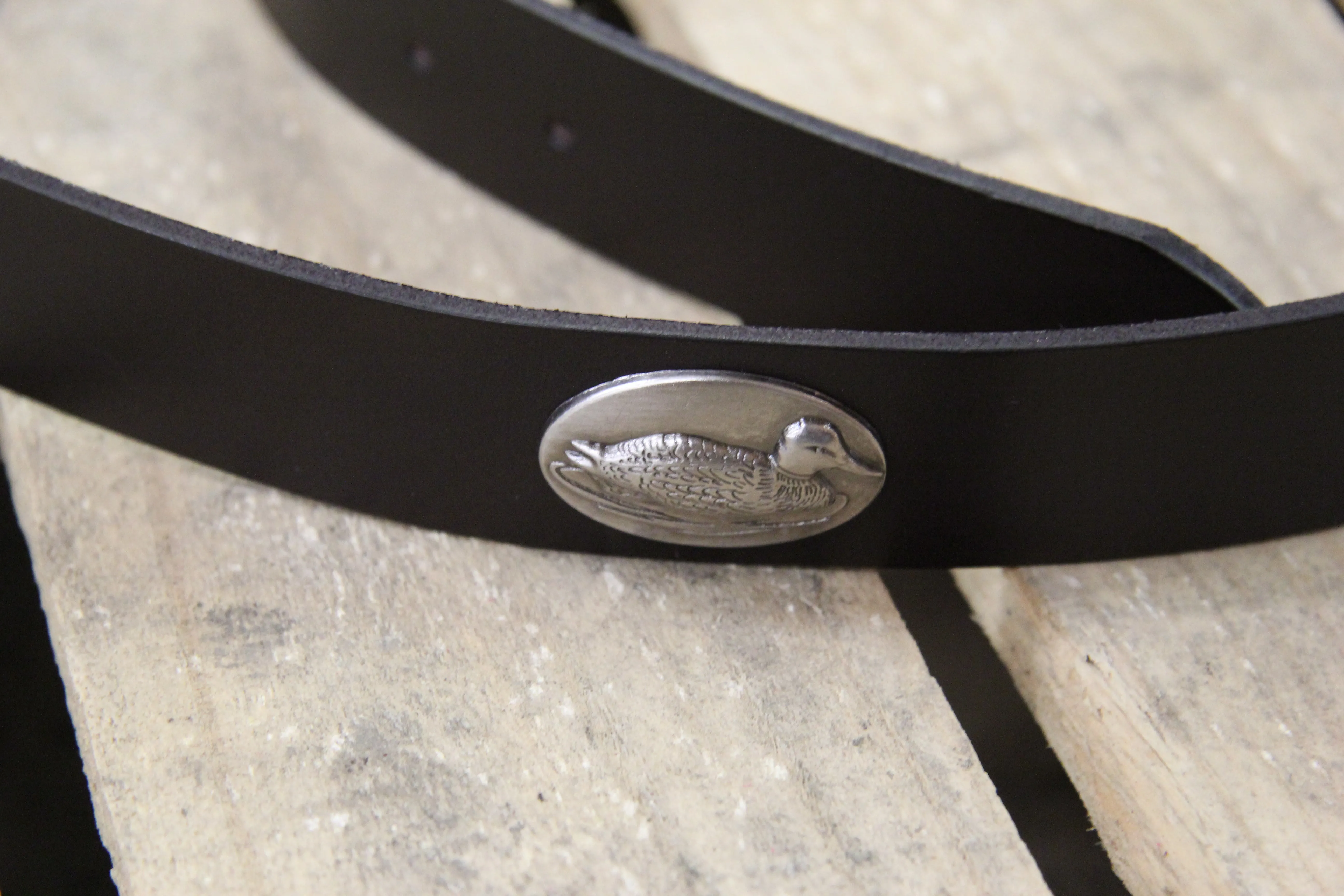 Leather Mallard Belt in Brown by Zeppelin