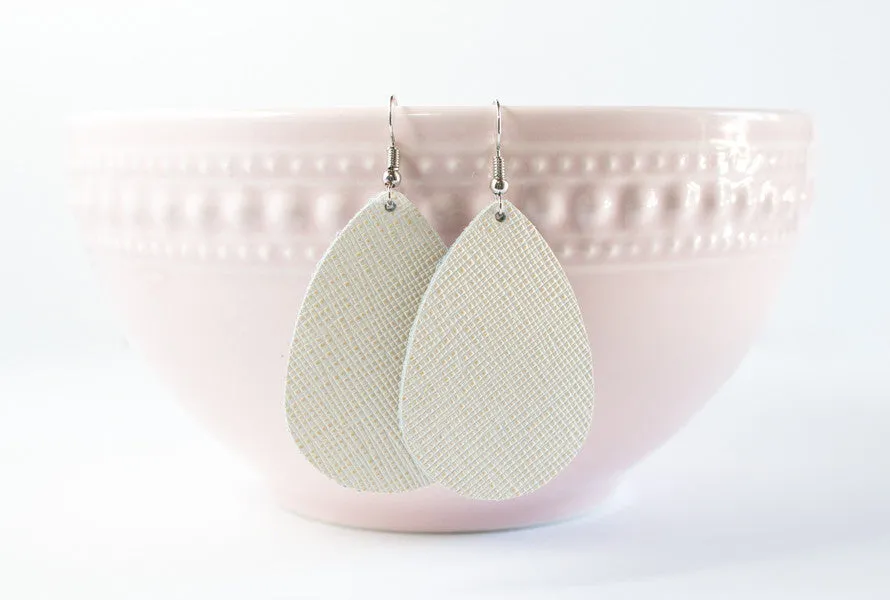 Leather Tear Drop Earrings | 26 Colors