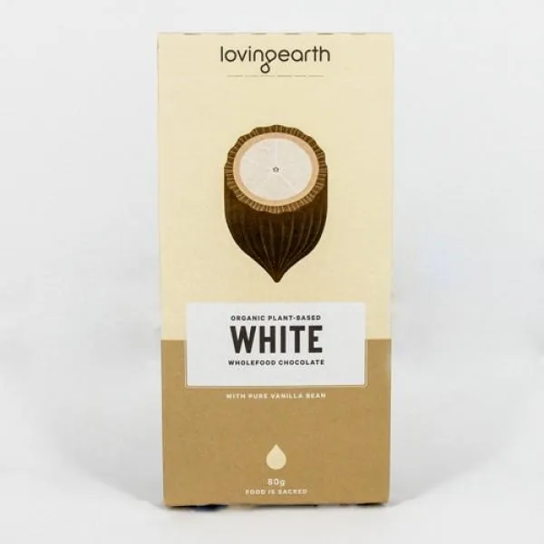 Loving Earth White Chocolate Bar