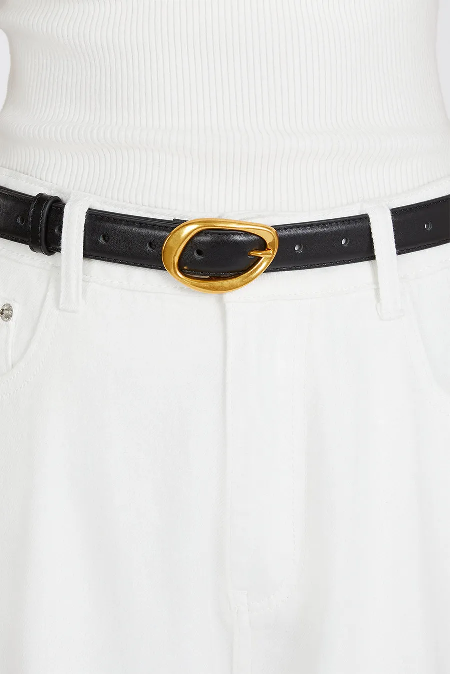 MARGOT BLACK LEATHER BELT