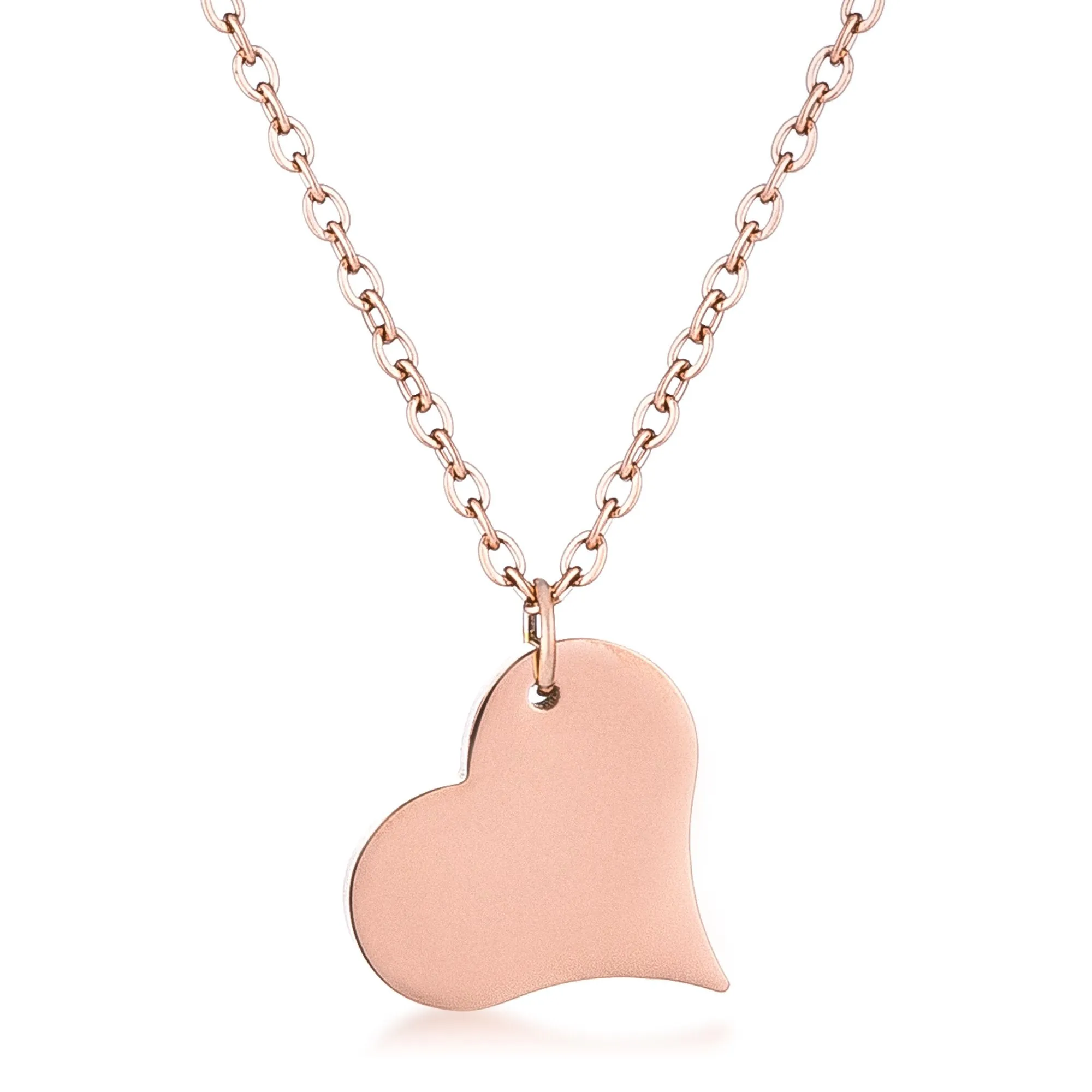 Megan Rose Gold Heart Pendant