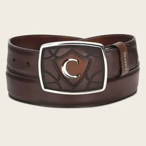 Men's Cuadra Leather Western Belt Brown