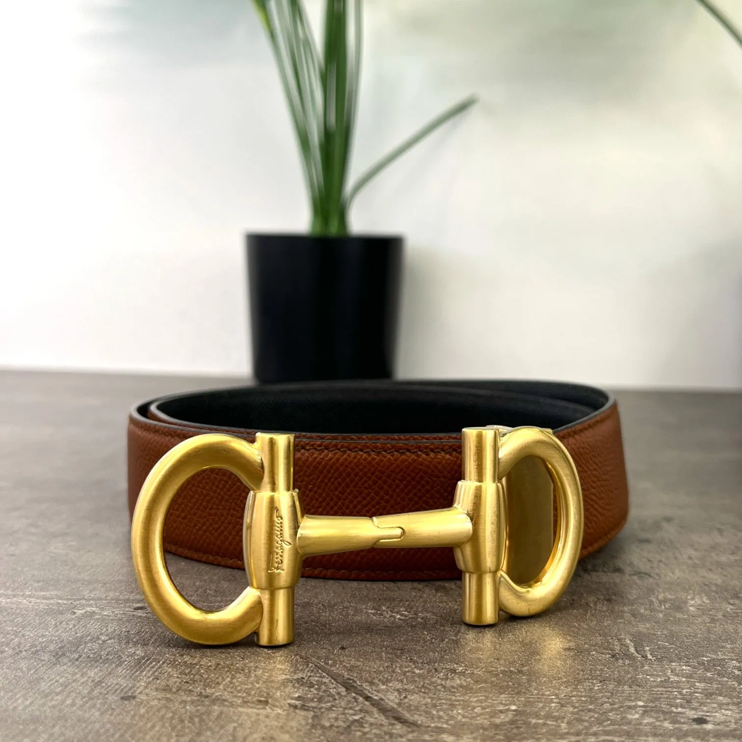 Men's Reversible Belt Black