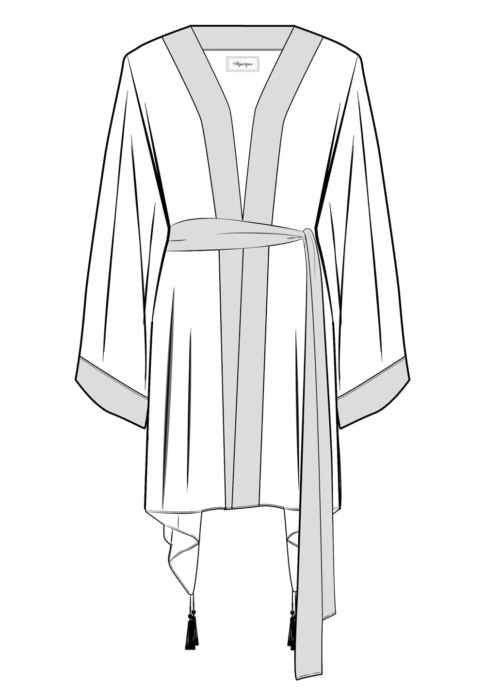 Monochrome - White Kimono (White)