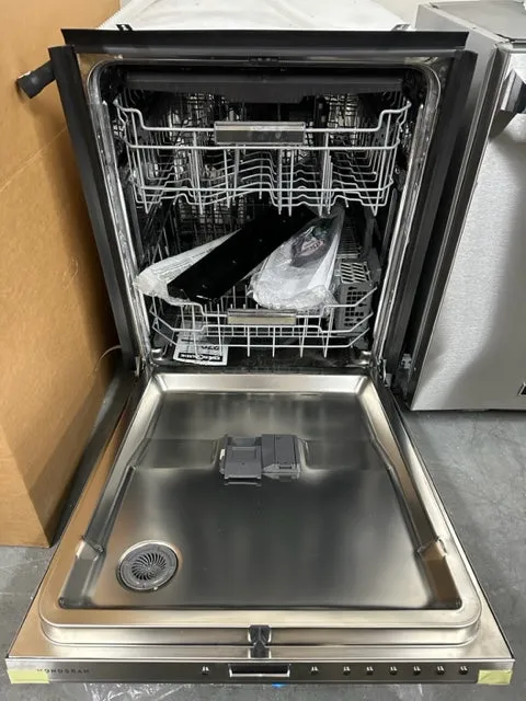 Monogram Statement Series ZDT925SPNSS 24 Inch Smart Fully Integrated Dishwasher with 16 Place Setting Capacity, 7 Wash Cycles, Hard Food Disposer, Quick Wash, Sabbath Mode, LED Lighting, Deep Clean Silverware Jets, Steam   Sani: Stainless Steel