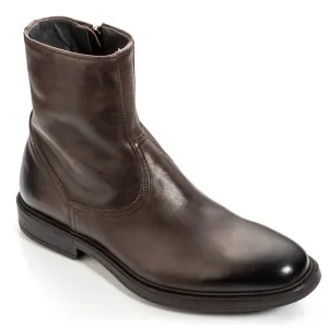 Muller Dark Brown Calf Zip Boot