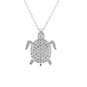 Noor CZ Turtle Pendant