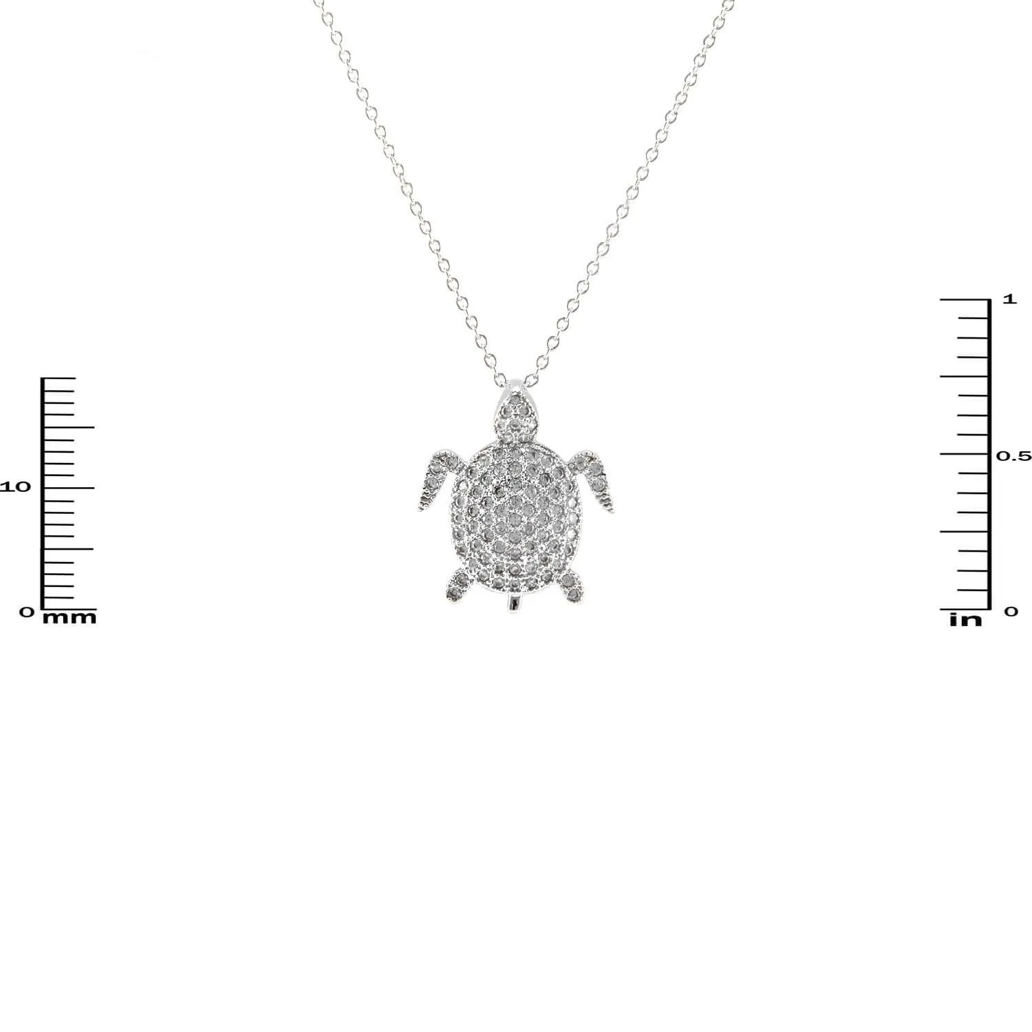 Noor CZ Turtle Pendant