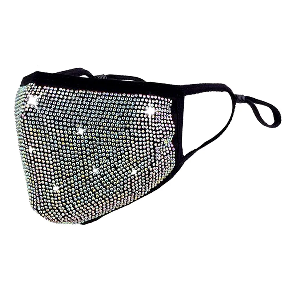 Nori Multi Rhinestone Embellished Fashion Mask