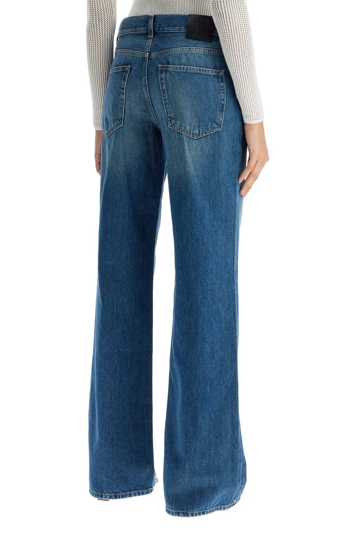 Off-White Wide Leg Jeans (Size - 25)