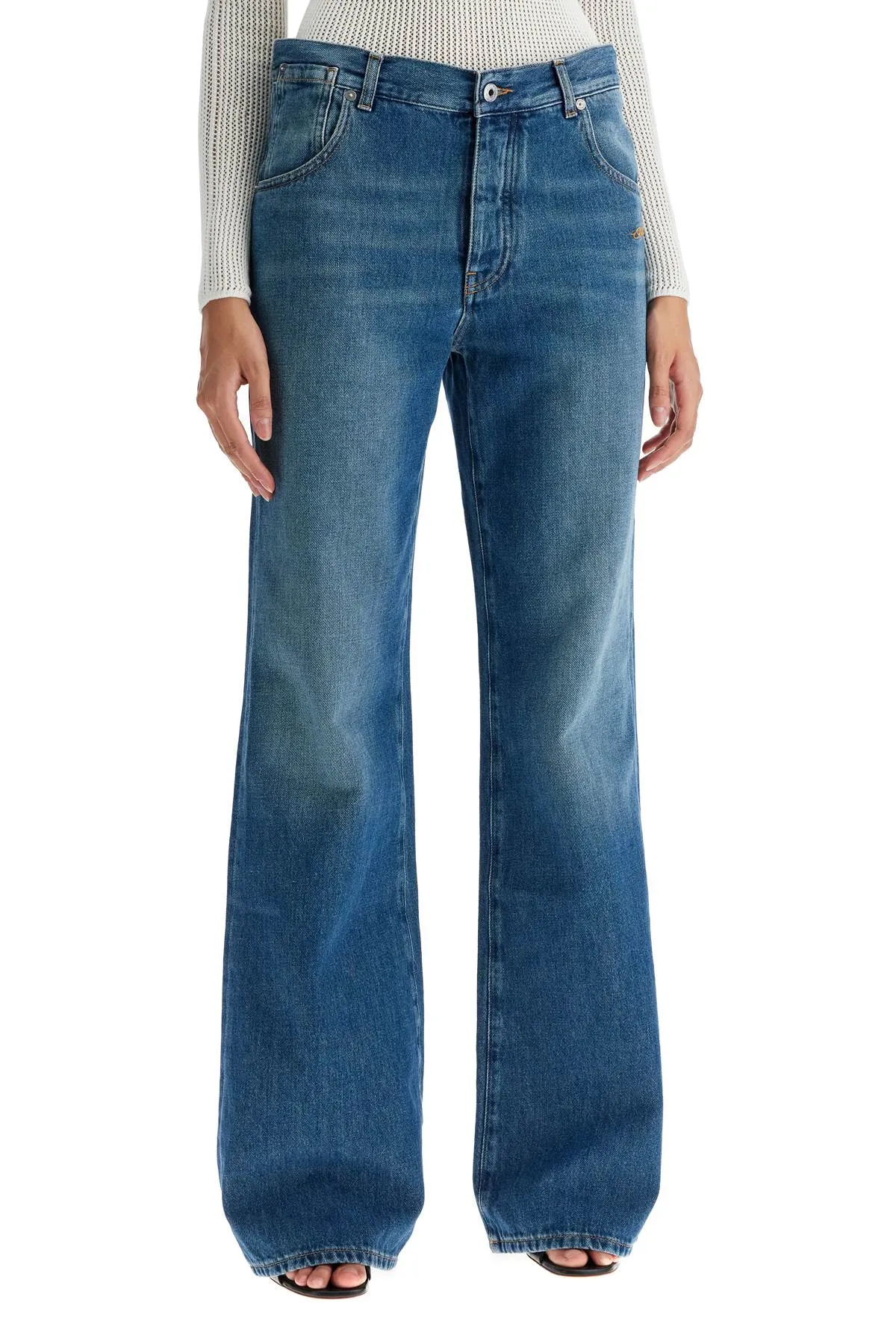 Off-White Wide Leg Jeans (Size - 25)