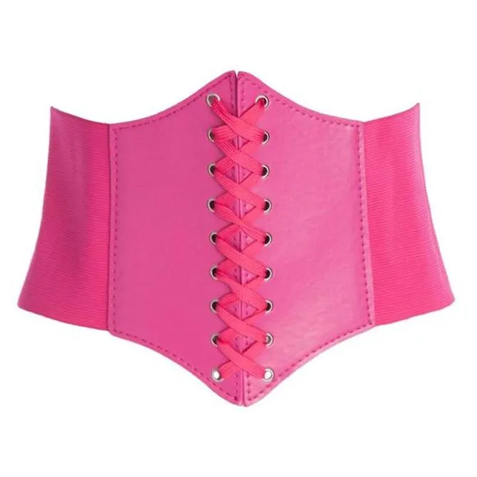 Plastic Waist Strap Rivet Women's Ultra-wide Fashion Court Girdle Ladies Wide Belt