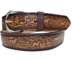 "Stallion" Leather Belt "Quick Ship"