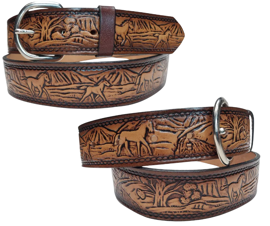 "Stallion" Leather Belt "Quick Ship"