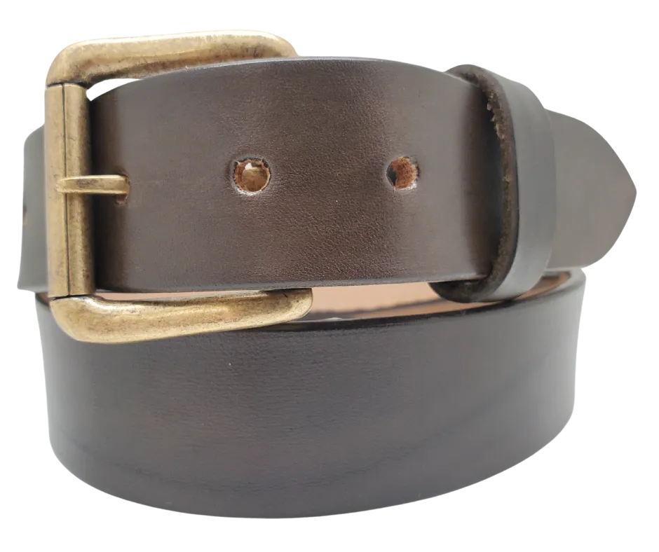 "The Office" Dark Brown Casual Leather Belt