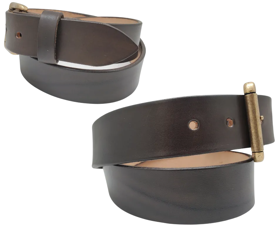 "The Office" Dark Brown Casual Leather Belt